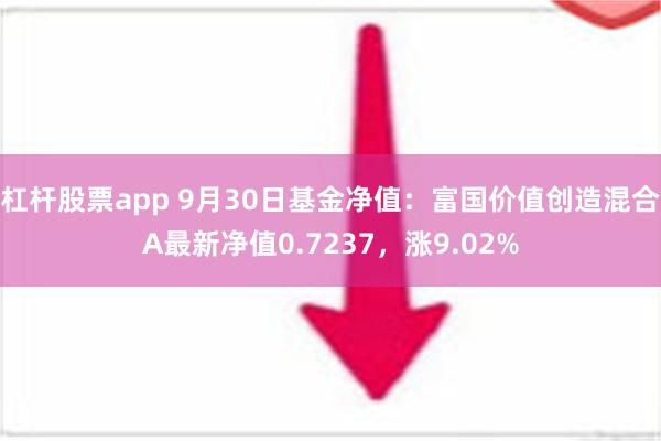 杠杆股票app 9月30日基金净值：富国价值创造混合A最新净值0.7237，涨9.02%