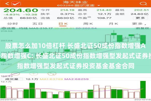 股票怎么加10倍杠杆 长盛北证50成份指数增强A,长盛北证50成份指数增强C: 长盛北证50成份指数增强型发起式证券投资基金基金合同