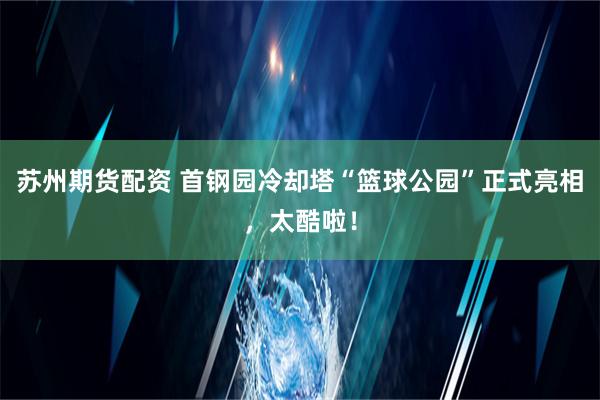 苏州期货配资 首钢园冷却塔“篮球公园”正式亮相，太酷啦！