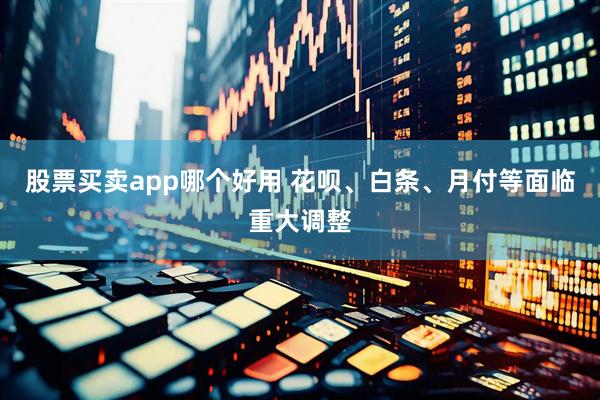 股票买卖app哪个好用 花呗、白条、月付等面临重大调整